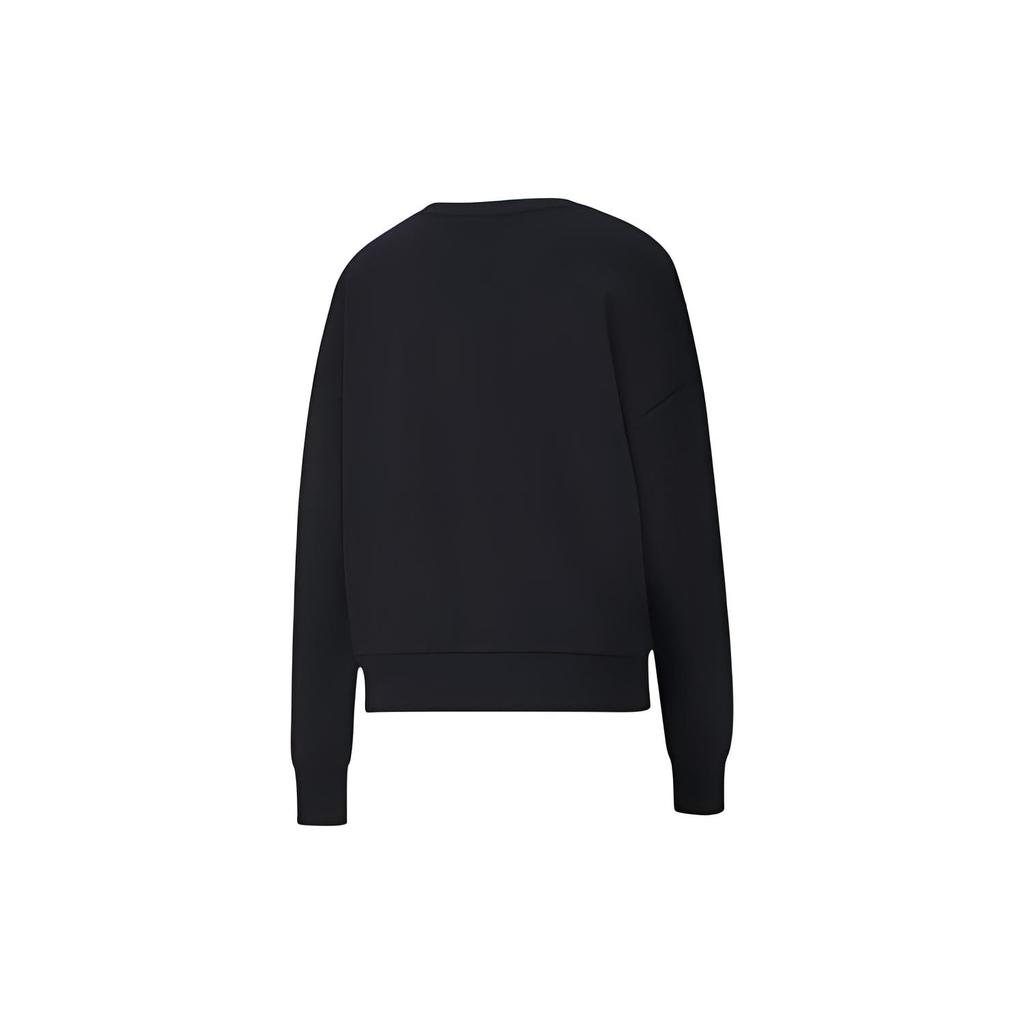 PUMA Sweatshirts Women's Black Crew Neck Moderate Regular 597405-71