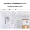 No Drilling Metal Wine Glass Holder - Stemware Rack For Under Cabinet Storage Kitchen Organization Kitchen/Bar Storage Supplies