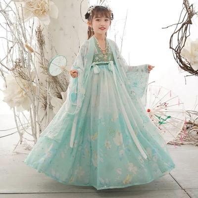Retro Hanfu Children's Girls' Dress Imitation Tang Dynasty Girls' Dress