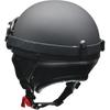 LEAD Motorcycle Helmet Half CR-750 Vintage Matte Black Free Under 57~60cm