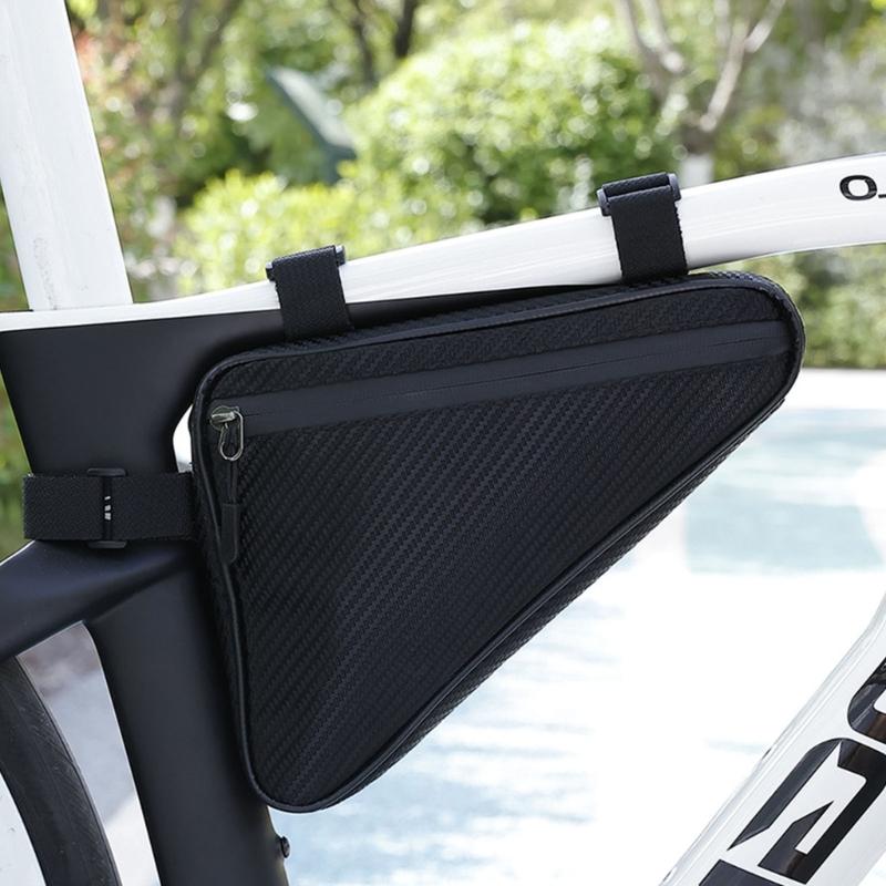 Road Bikes Front Frame Bag Waterproofs Bicycles Frame Bag Bicycles Front Top Tube Bag Triangular Storage Pouches