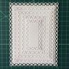 Nested Stitched Scallop Rectangle Frame Metal Cutting Dies  Craft Paper Card Making Scrapbooking