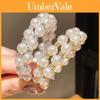 Pearl Beaded Double Layer Bracelet With Rhinestone Embellishments For Elegant Office Wear