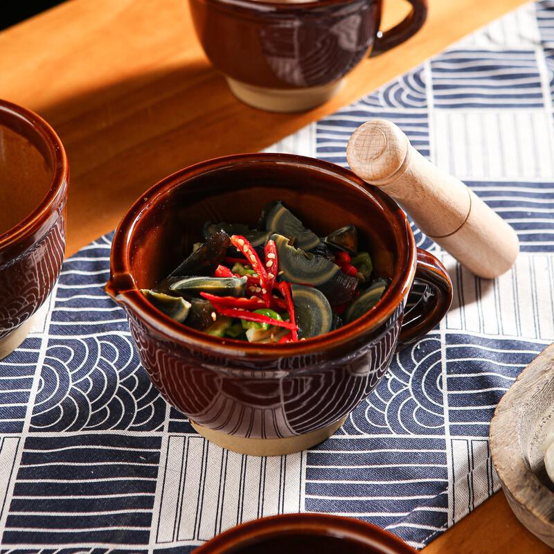 Hansheng Ceramic Mortar and Pestle Set