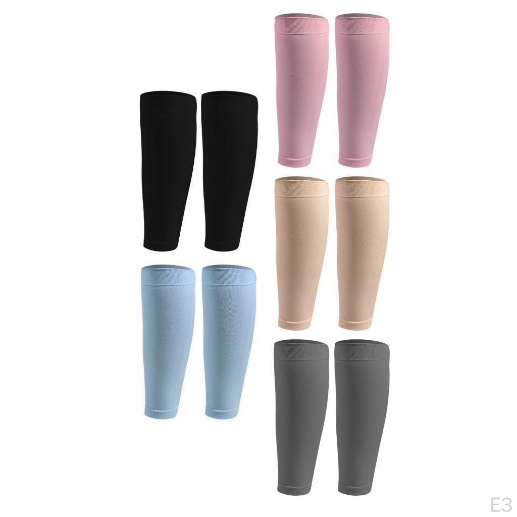 Calf Compression Sleeves Elastic Socks for Soccer Black