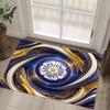Leeds United Football Design Crystal Velvet Carpet Cozy Non?Slip Printed Rug For Bedroom Living Room Entrance