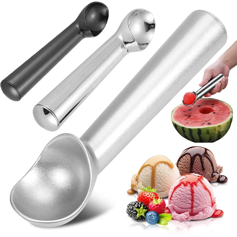 Kopečky na zmrzlinu, lžíce na zmrzlinu, rydlo na ovocné kuličky, lžičky na sušenky, naběračka na jogurt, sorbet, domácí kuchyň, slitinové pomůcky, příslušenství