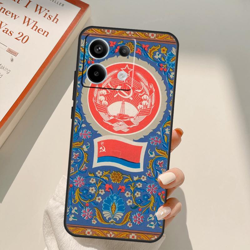 Russia Russian Flags Emblem Funda For Xiaomi Redmi Note 13 14 9 10 12 11 Pro 11S 12S Case For Redmi 15 C 12C 13C 14C 10C