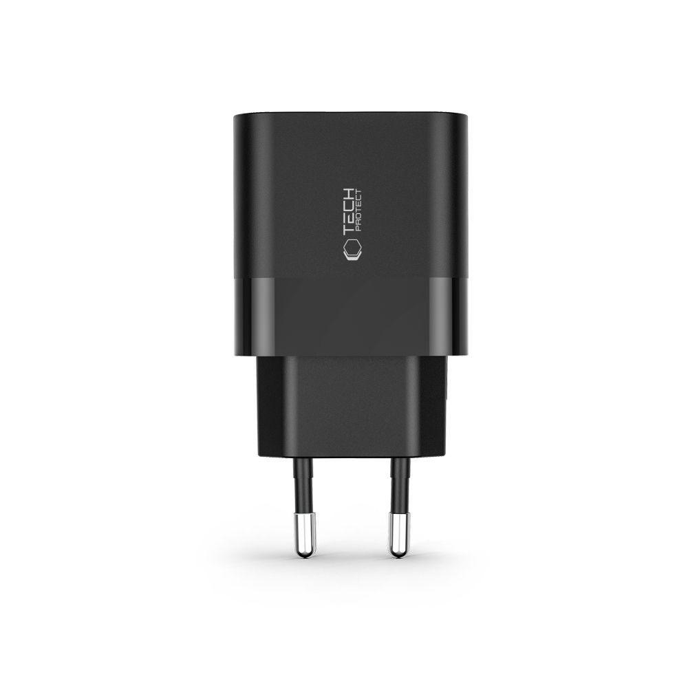 Ładowarka sieciowa C30W USB-C USB-A 30W - czarna