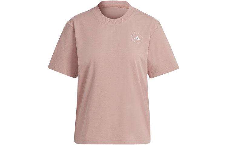 Adidas x Stella McCartney Drop Shoulder Sleeve T Shirt Women s Pink HT1113 S
