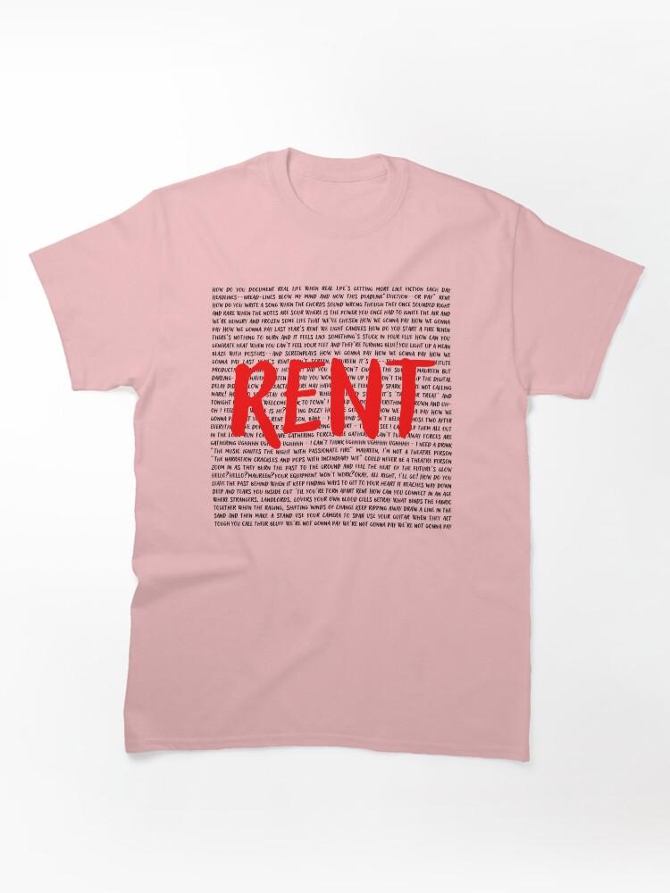 Rent a Hero Rent lyrics Classic Unisex T-Shirt
