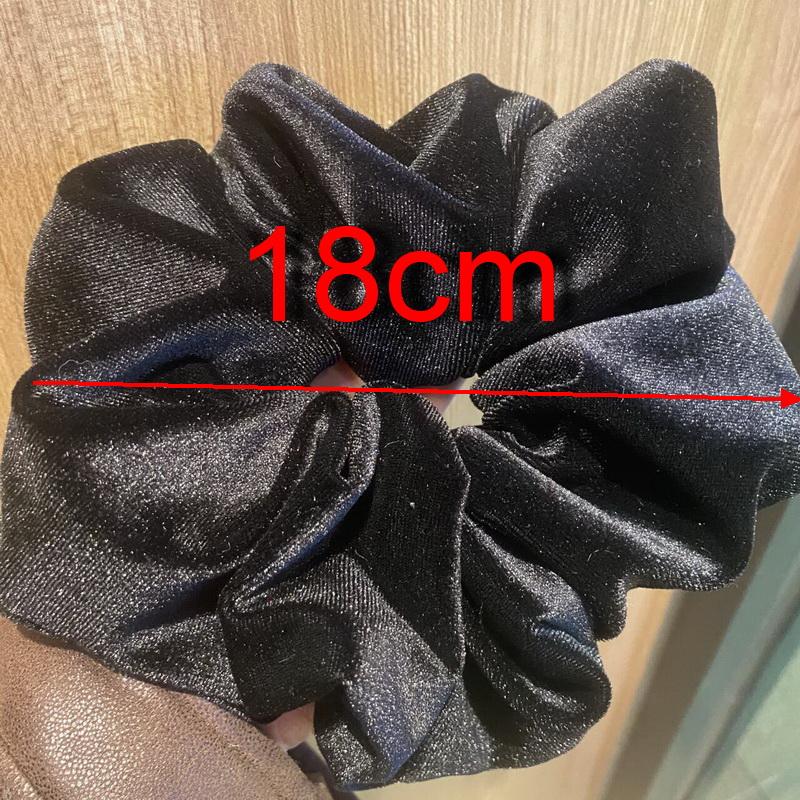 Korea Velvet Scrunchie Oversize for Women Red Hair Rubber Bands Girls Elastic Big Hair Tie Adult Maxi Scrunchies Hair Accessorie