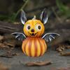 Cartoon Pumpkinfreak Art Prop Cute Bat Pumpkin Ornaments Halloween Pumpkinfreak Statue  Outdoor
