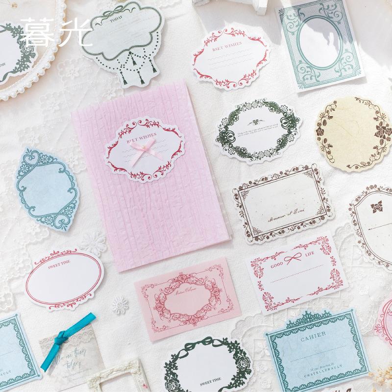 Large capacity: 126 pieces Scrapbooking material Set Vintage Planner handmade DIY Craft Supplies