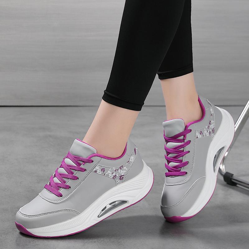 35-42 Dames Store Tykksålede Høydeøkende Luftpute Gyngesko Mote Sport og Fritidssko