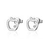 Korean Apple Diamond Earrings - New Forest Series for Women