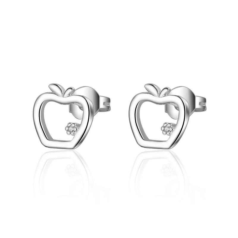Korean Apple Diamond Earrings - New Forest Series for Women