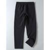 Men's Outdoor Hiking Softshell Pants, Five-Proof Fabric, Autumn and Winter Fleece-Lined, Warm Straight-Leg Sports Pants