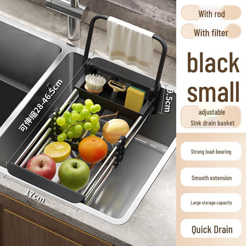 

Multifunctional Stainless Steel Expandable Kitchen Sink Drainer