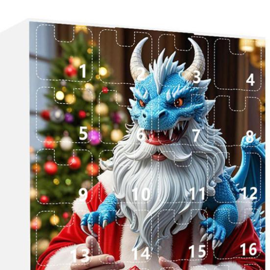 DND Dice Set Advent Calendar 2024 24-Day Countdown to Christmas Acrylic Polyhedral