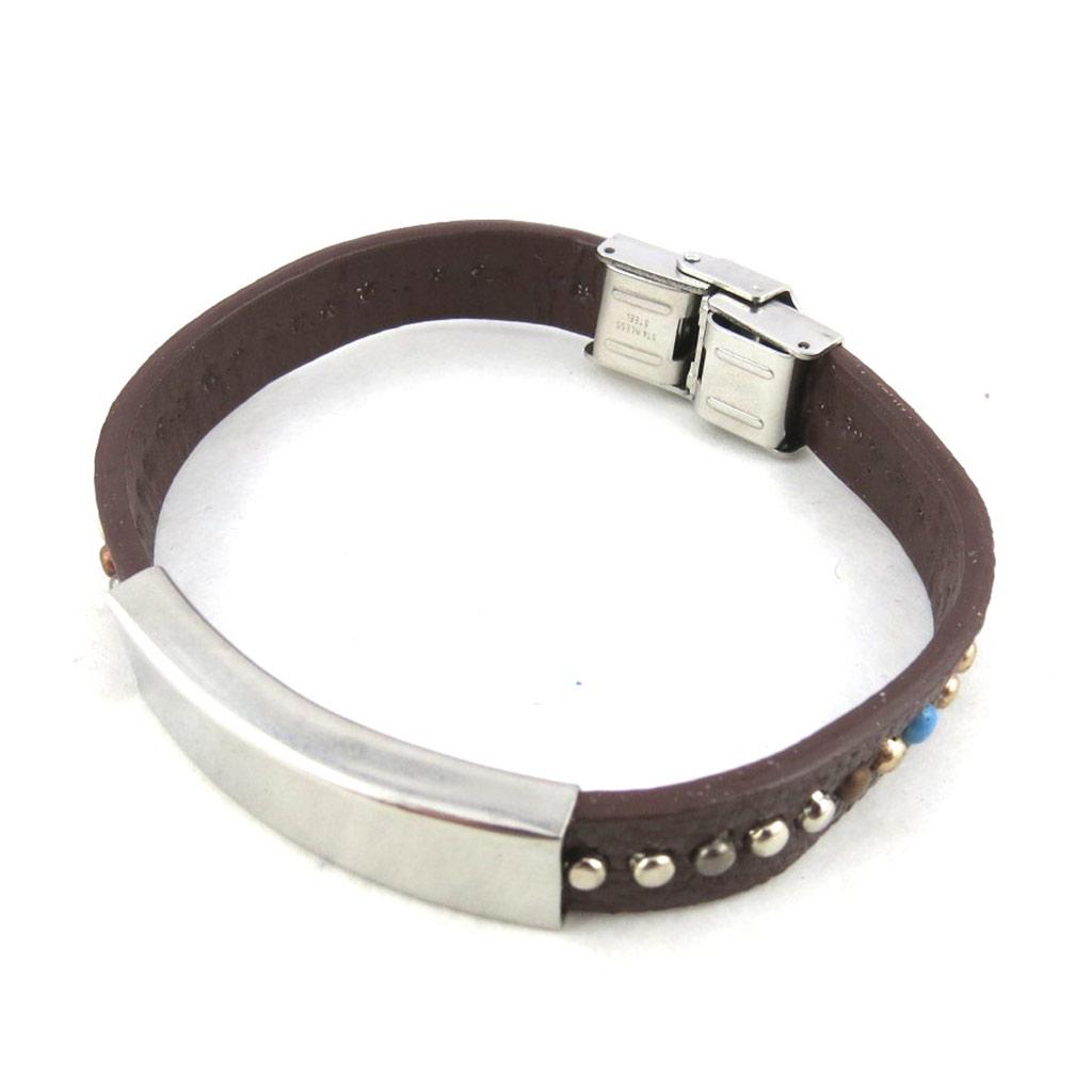 Les Trésors De Lily [N0298] - Brown Ethnic 'Identity' Bracelet
