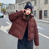 Short cotton-padded clothes winter 2025 new loose stand-up collar thickened bread small fashion jacket women's cotton-padded jacket women's clothing