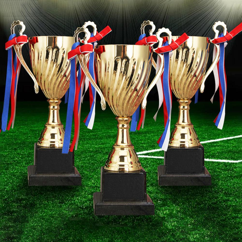Sports Match Metal Champions Trophy Contest Business Metal Coverless Trophies Award Football Trophies Medal Souvenir Cup
