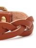 Genuine Brown [IL BISONTE] Bracelet, Leather, Leather, Cowhide, Women's, Men's, Unisex, Tanned,