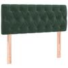 VidaXL Headboard Bedroom Furniture Single Bed Accessory Headboard Bed Frame Interior Dark Green 90x7x78/88 346323