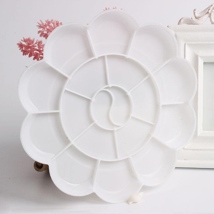 Children s Plum Blossom Shape Palette - DIY Painting Graffiti Art Supplies, 18cm