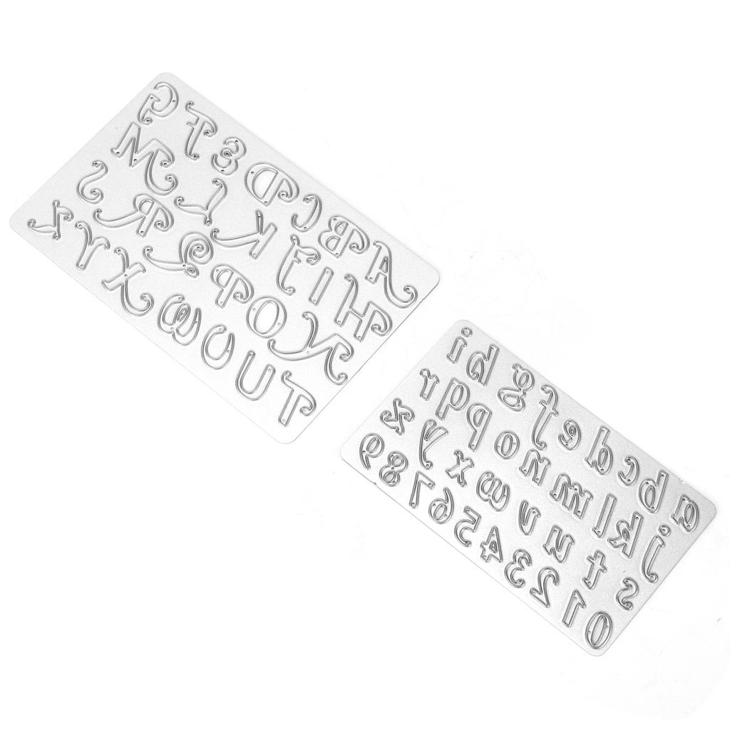 2 stücke Stanzungen Carbon Stahl Buchstaben Form Scrapbooking Schneiden Form für Handwerk Fotoalbum