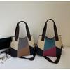 Velkokapacitní barevně blokovaná plátěná vysoce kvalitní měkká odolná módní vynikající lehká dojíždění venkovní plážová crossbody taška taška přes rameno
