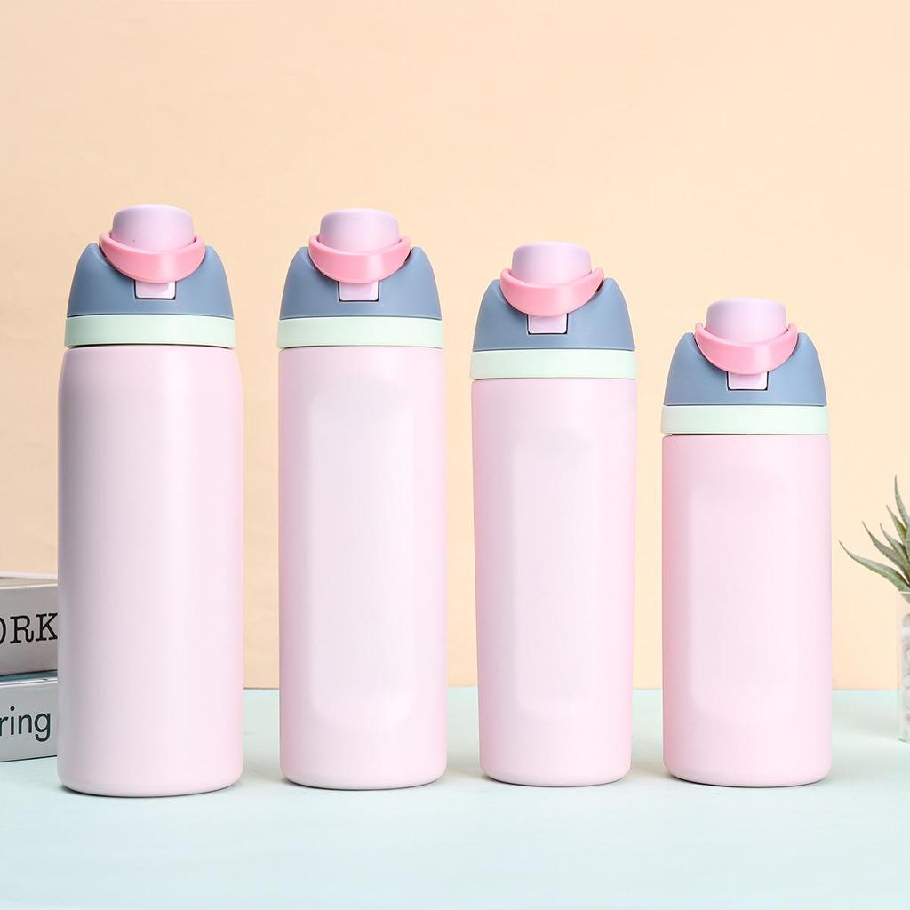 Double-Walled Stainless Steel Insulated Fruit Cup & Sports Water Bottle