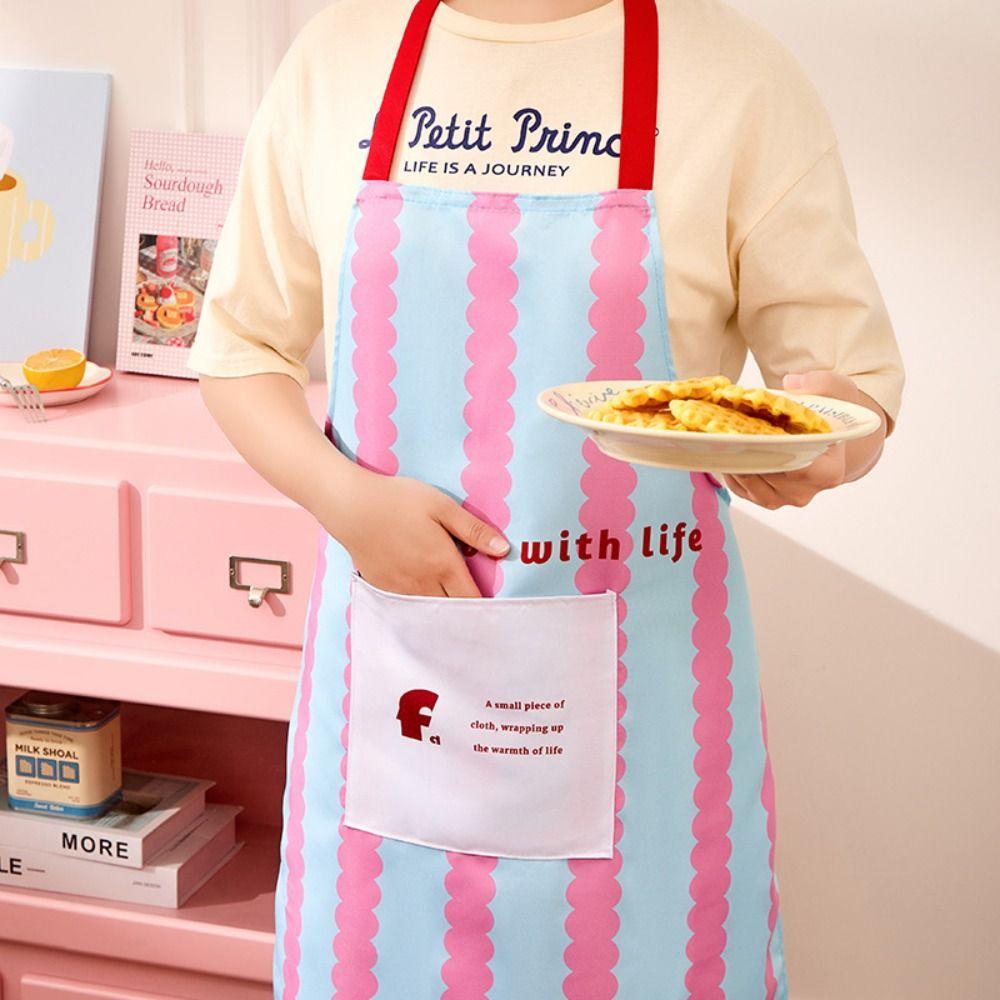 Anti Dirty Chef Work Apron Polyester Work Dustcoat New Kitchen Aprons  Household Cleaning