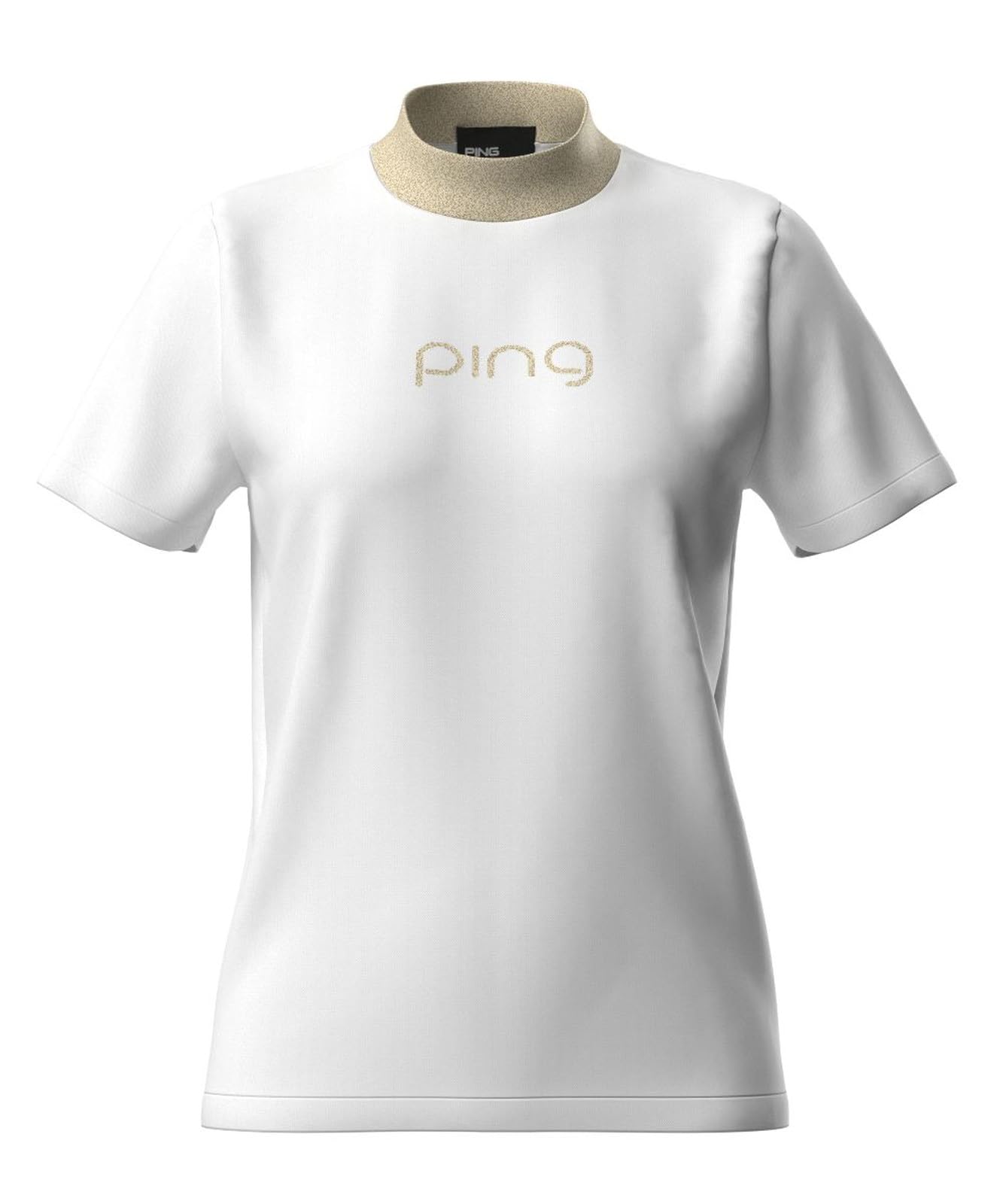 

Short Sleeve High Neck Knit Golf M [Pin Apparel] Women s (Brand Logo) / / 622-4275804 030_White