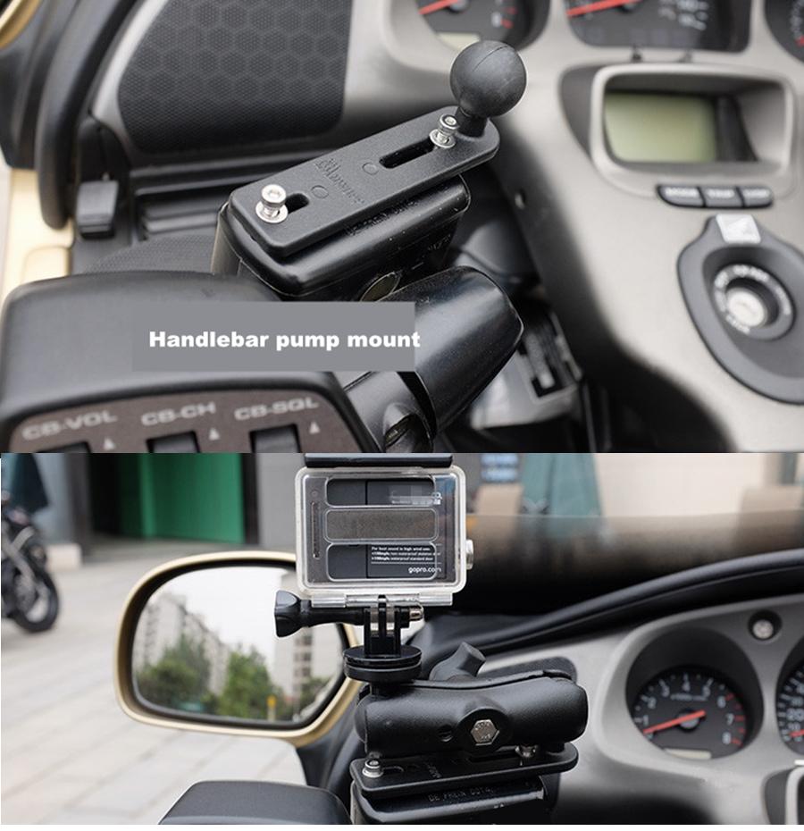 1"/ 25mm Kugel Motorrad Lenker Zylinderpumpenkappe Halterung für Telefon Kamera GPS