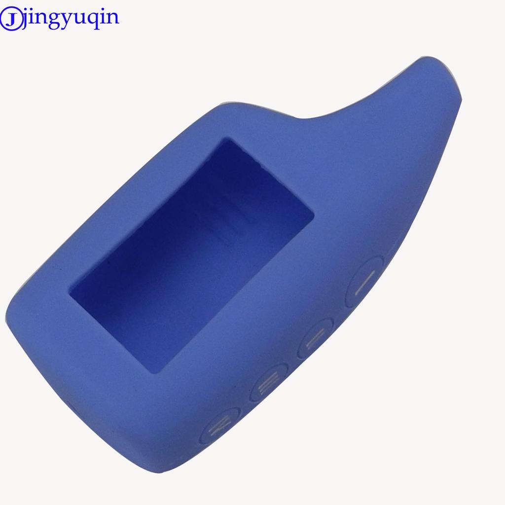 jingyuqin 4 Buttons Remote Silicone Case Two Way Car Alarm lcd 2015 Case Key Chain Cover For M5/6/9 Scher-khan Magicar 5