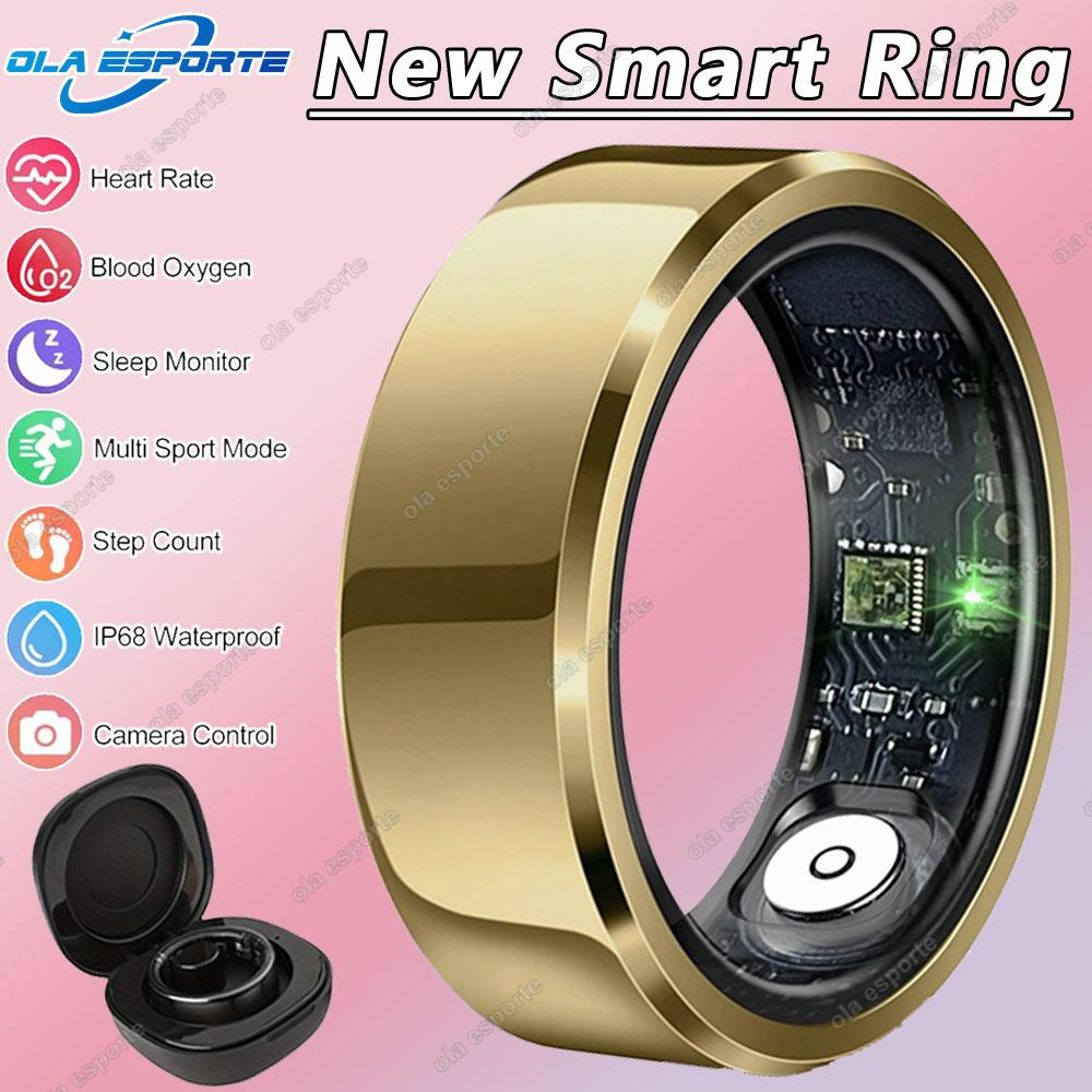 Herren Damen Smart Ring 5ATM Wasserdicht Multi-Sport-Modus Fitness-Tracking Gesundheitsüberwachung Schlafmonitor Schrittzähler Smartring