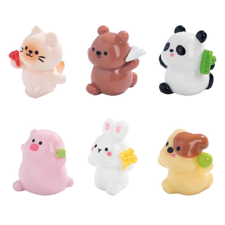 

6Pcs Tiny Cats Mini Resin Dog Figurines for Fairys Garden Decorations,Miniatures Dollhouses Accessories,Crafts Ornament 1