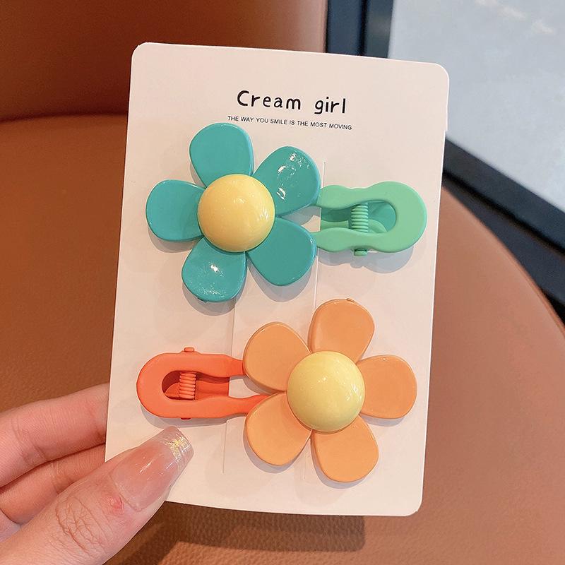 

Girls Floral Hair Clips for Side Bangs and Back of Head