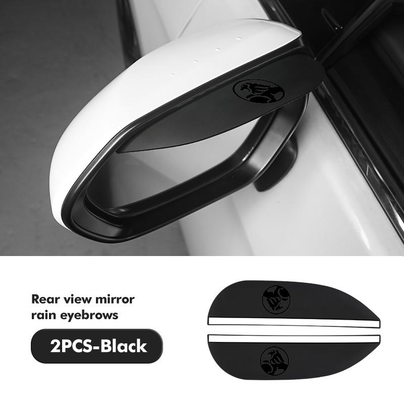 AXA1 2PCS Car Logo Rearview PVC Mirror Rain Eyebrow Auto Mirror Accessories For Holden HSV Commodore VT VX VU VY VZ VE Astra H SV