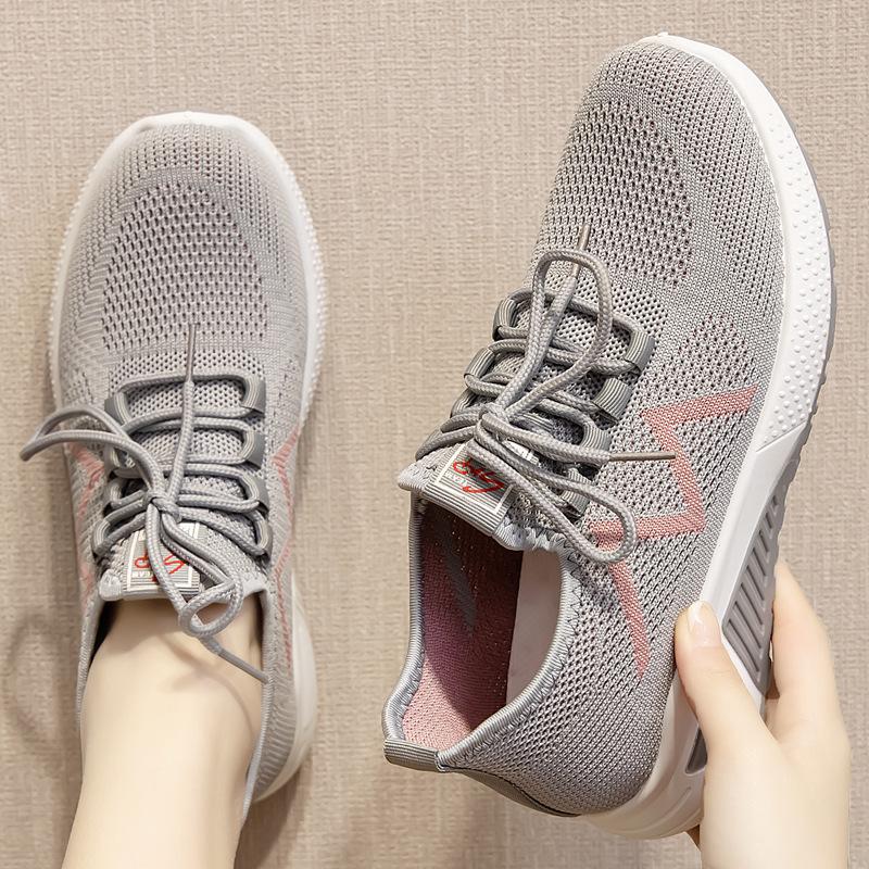 Casual Breathable Sports Running Shoes for Women, Low Top, Breathable and Comfortable