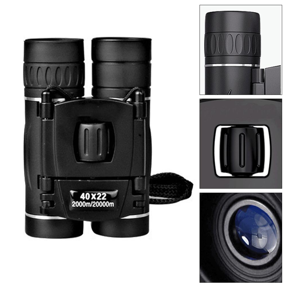 40x22 Binoculars Long Range Telescope Portable Binoculars Professional Binoculars for Bird Watching Hunting Hiking Travel Sports