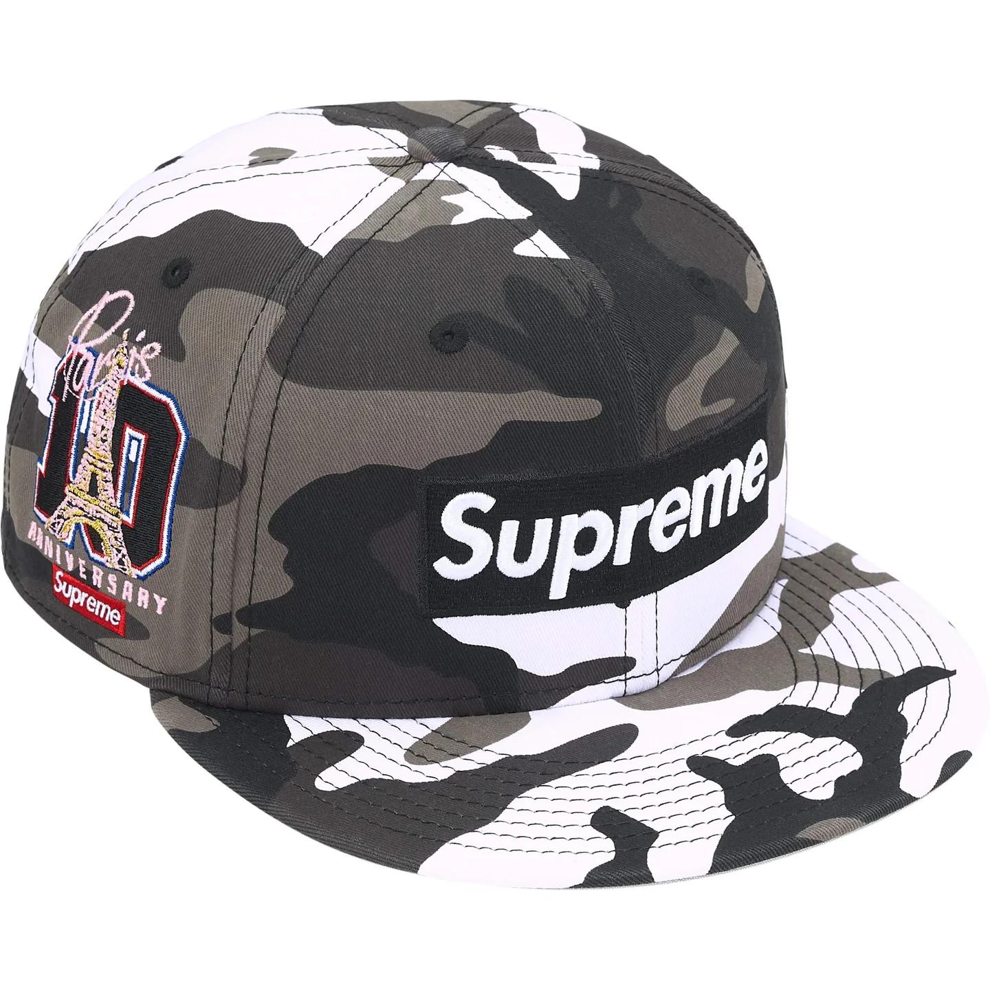770051 Supreme Shop Box Logo New Era (Paris) Snow Camo 7 5/8