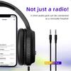 Cycling And Mowing Perfect FM Radio Headphone Adjustable FM Radio Headsets With Noise Isolation High Reception Earphones