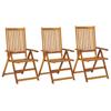 Day and Night - Day and Night Reclining Garden Chairs 3 Pcs Solid Acacia Wood