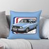 The Iconic French Sedan Square Pillowcase Polyester Linen Velvet Creative Zip Decor Sofa Cushion Case