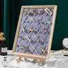 Solid Wood Jewelry & Hair Clip Display: Wall-Mounted Tray & Picture Frame