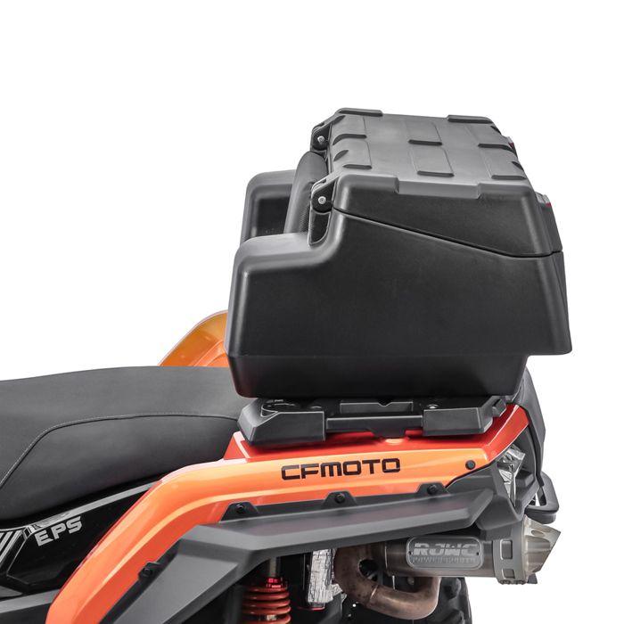 Baú 96L Bagtecs para Quad/ATV - baú traseiro à prova d'água preto com fixação e encosto