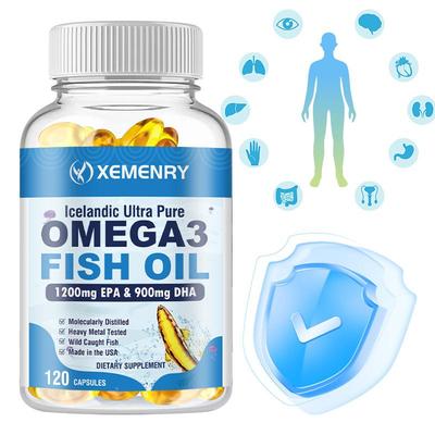 Omega 3 Visolie 4500mg - EPA, DHA - Hart-, Hersen-, Huid- & Gewrichtsgezondheid